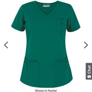 New women’s size small hunter green scrub top